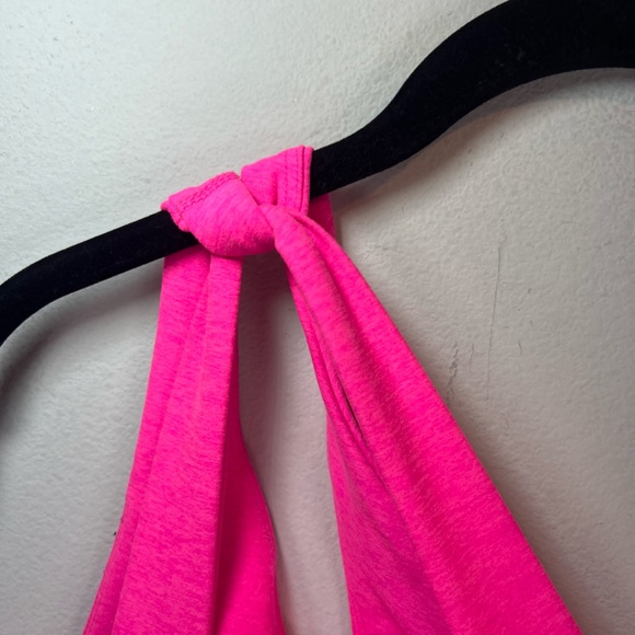 Beyond Yoga Spacedye Lost Your Mind Crop One Shoulder Tank Top Hot Pink Sz Large - Picture 5 of 15